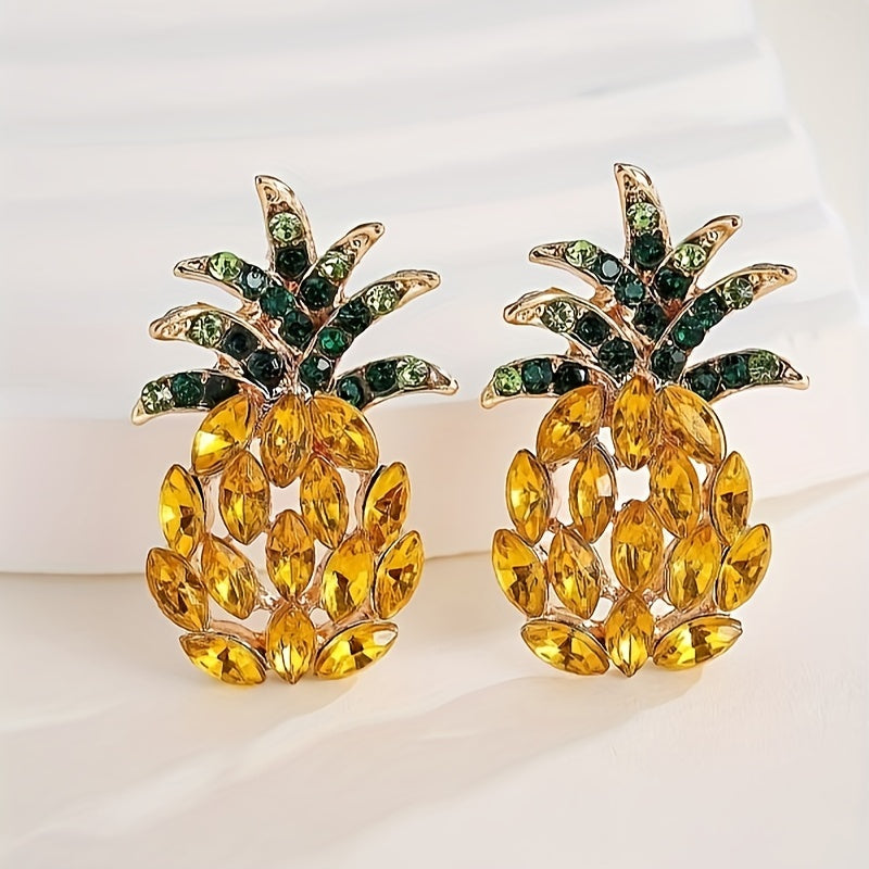 Boho Pineapple Stud Earrings - Summer Style