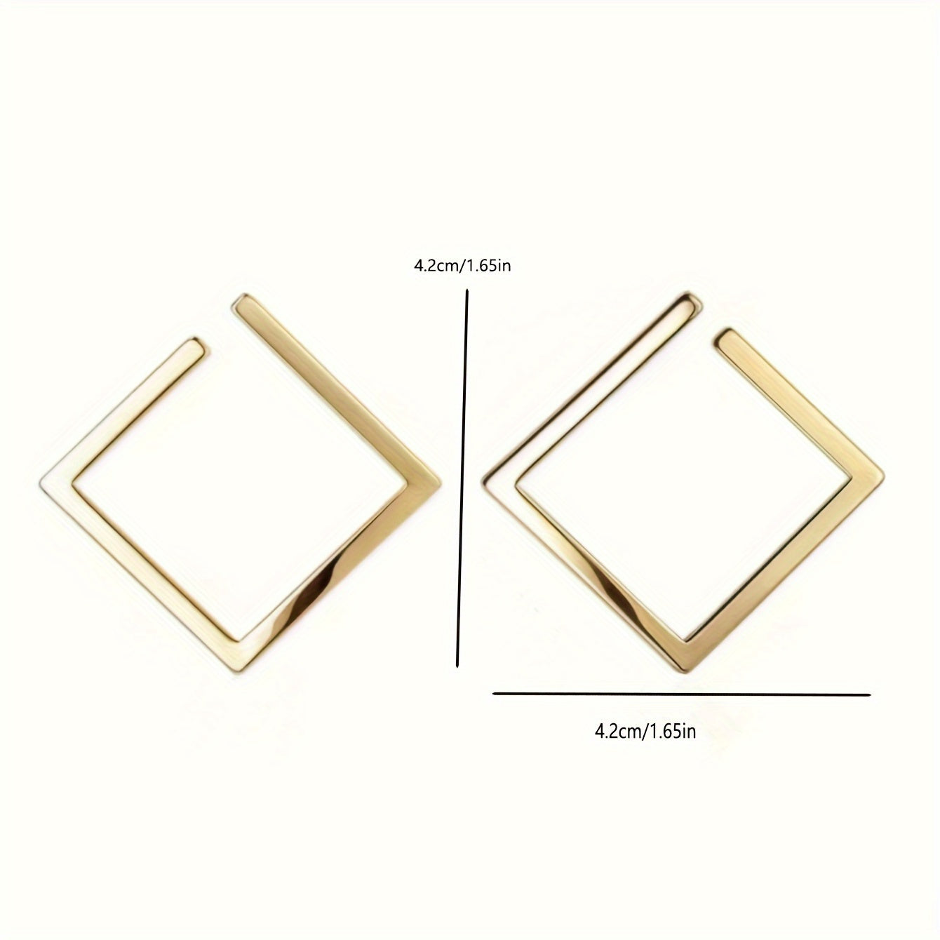 Minimalist Square Stud Earrings