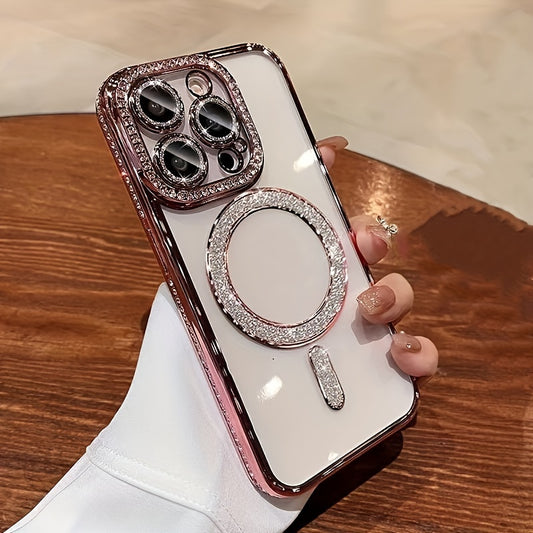 Luxury Diamond Magnetic Charging Phone Case