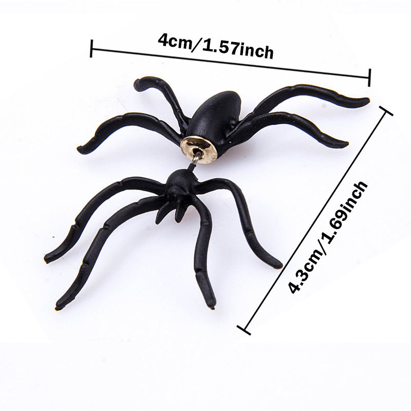 Creepy Spider Stud Earrings Set