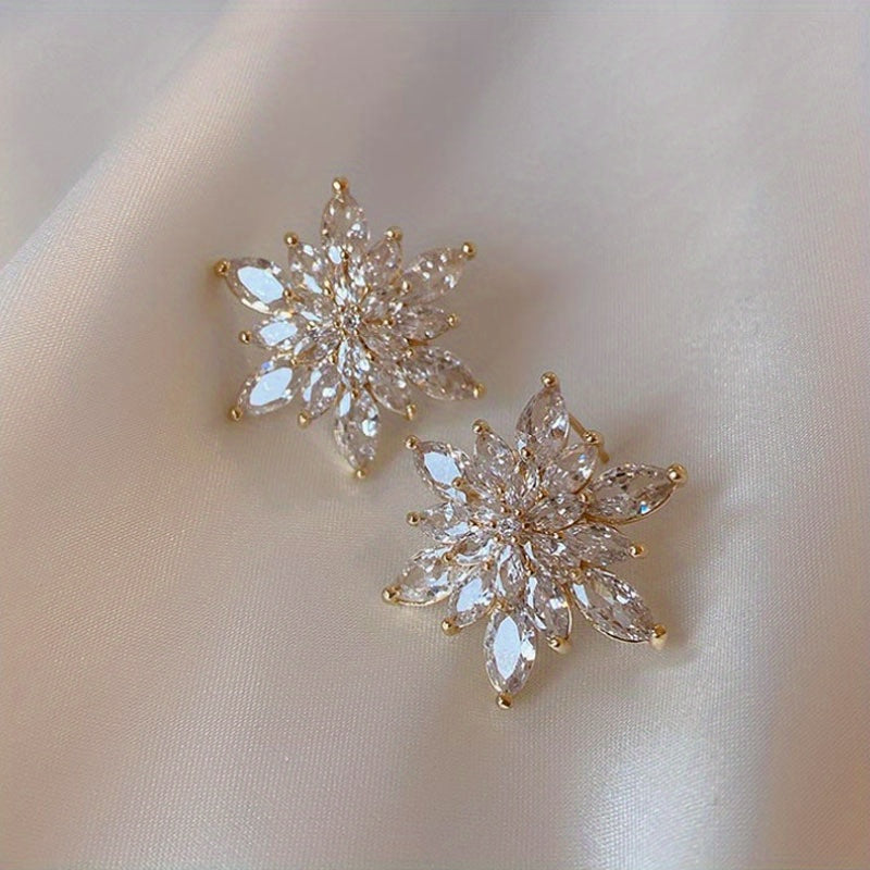 Bohemian Crystal Stud Earrings Set