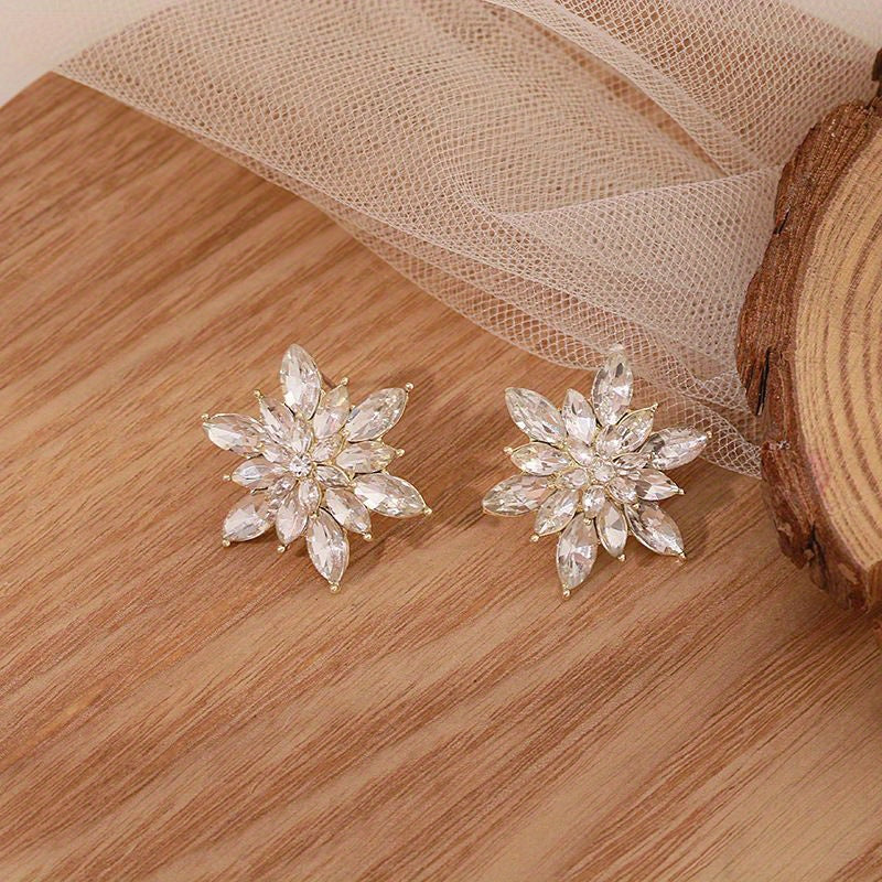 Bohemian Crystal Stud Earrings Set