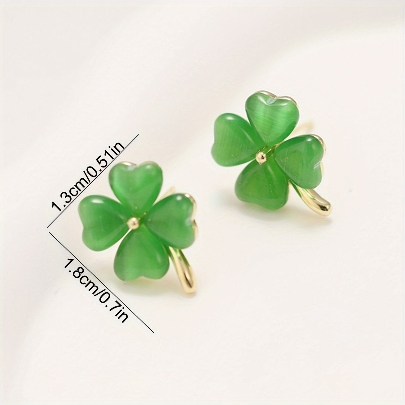 Lucky Clover Opal Earrings