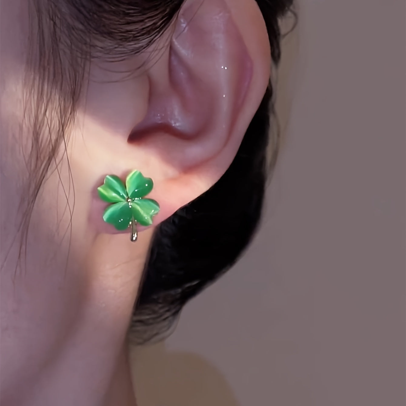 Lucky Clover Opal Earrings