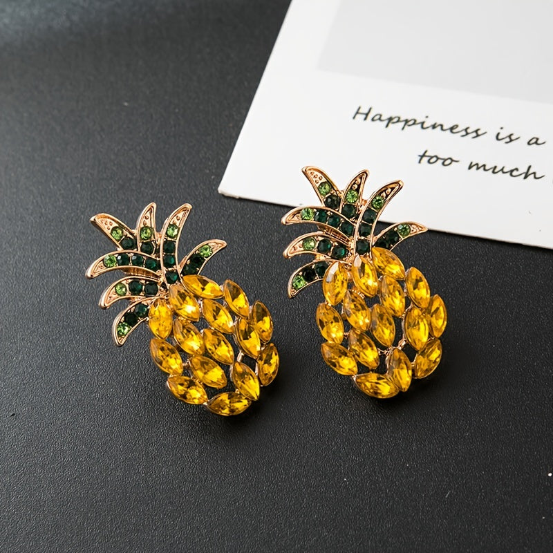 Boho Pineapple Stud Earrings - Summer Style