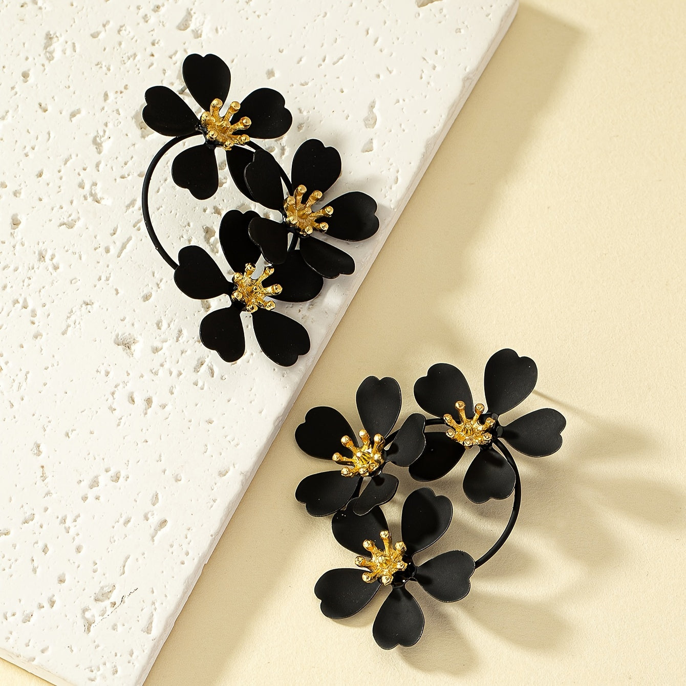 Elegant Flower Stud Earrings