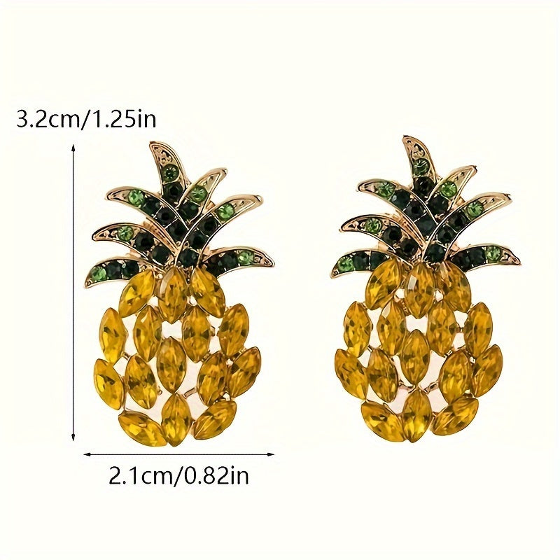 Boho Pineapple Stud Earrings - Summer Style