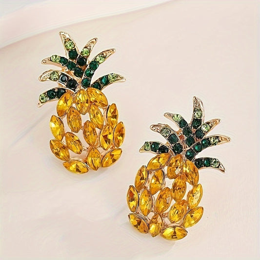 Boho Pineapple Stud Earrings - Summer Women's Accessories