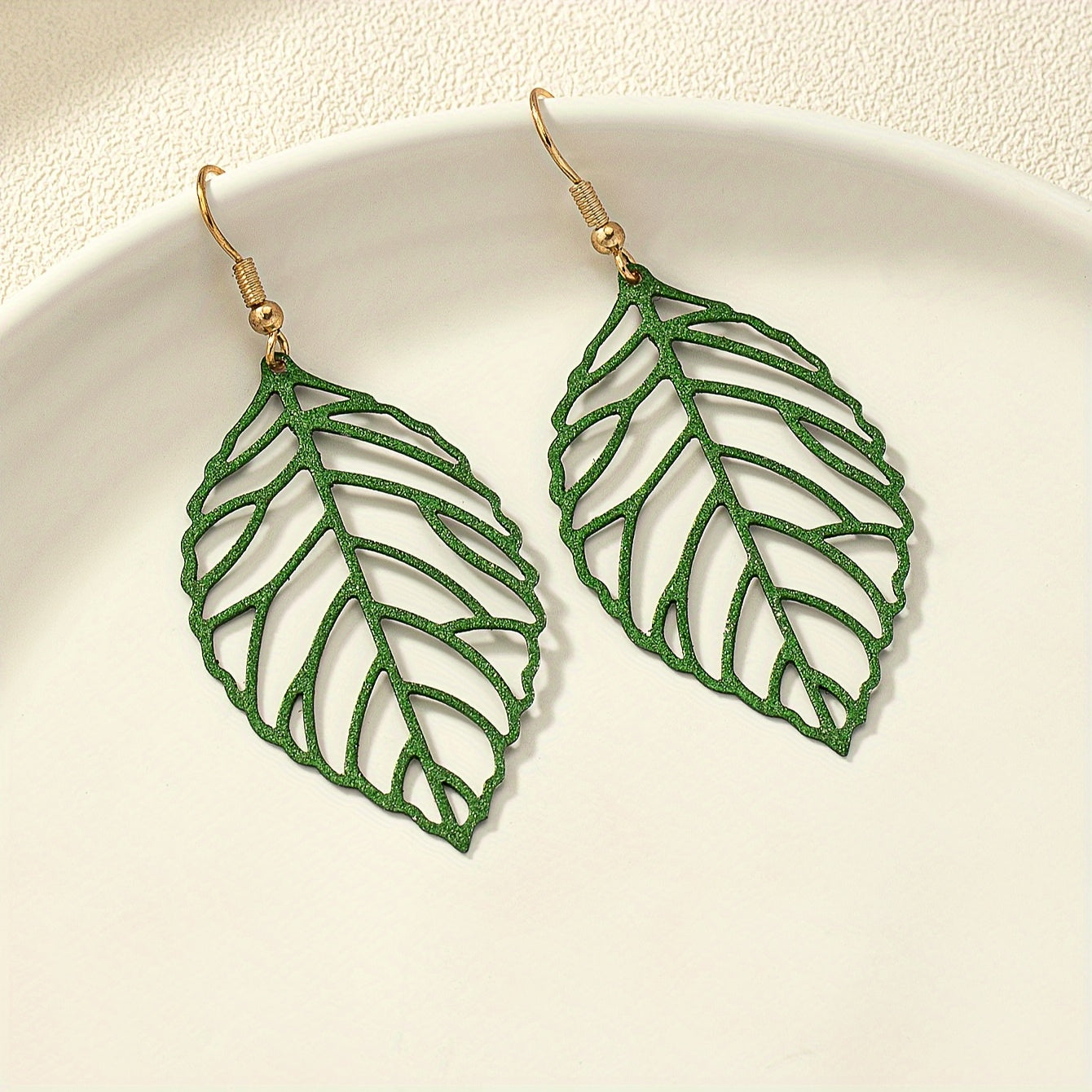 Elegant Leaf Drop Earrings