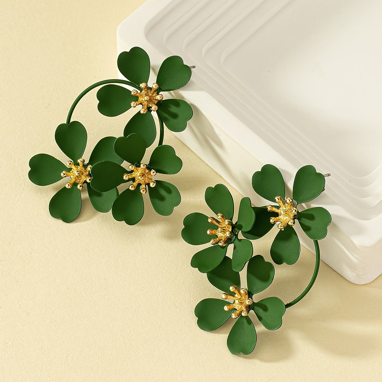 Elegant Flower Stud Earrings