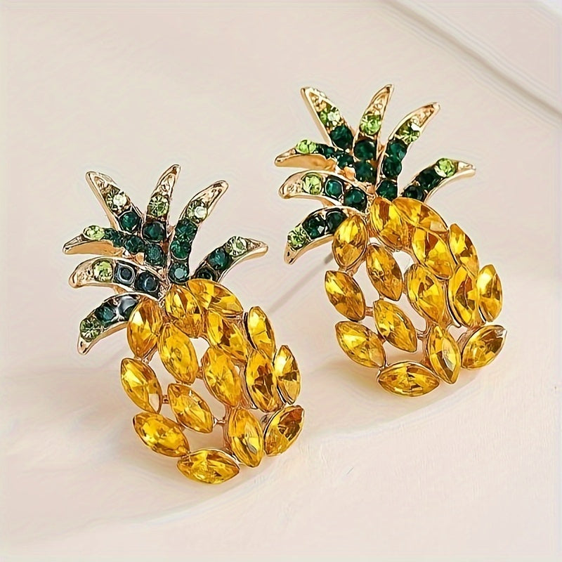 Boho Pineapple Stud Earrings - Summer Style