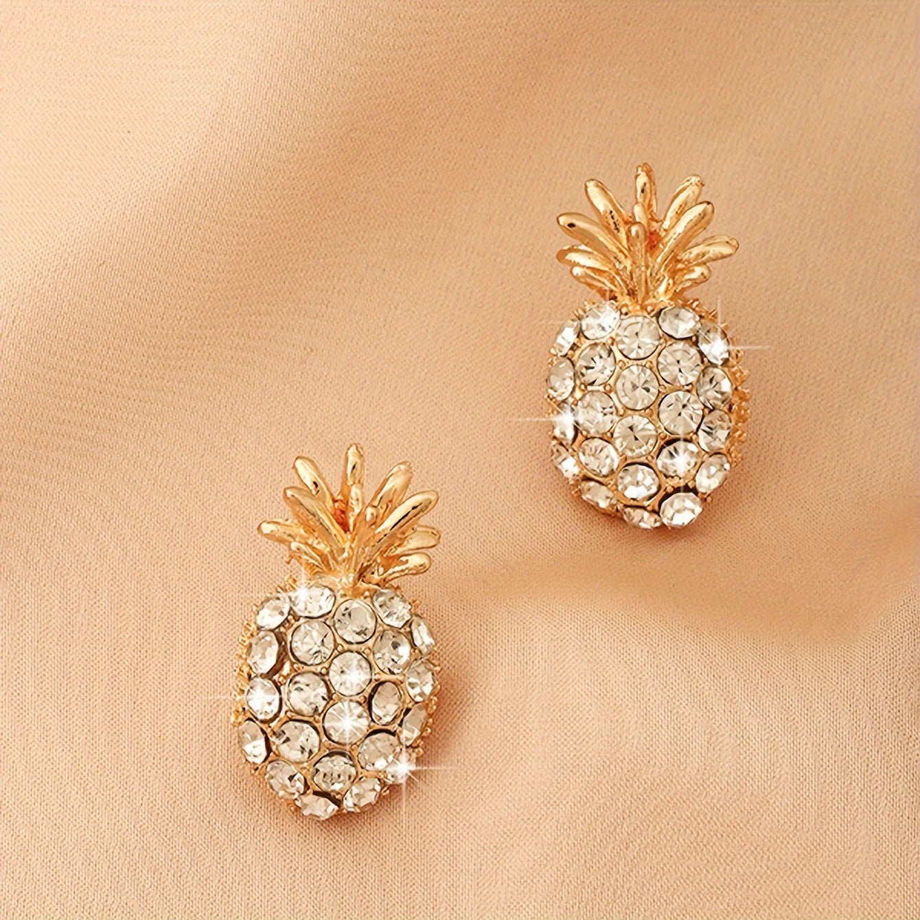 Luxury Pineapple Stud Earrings