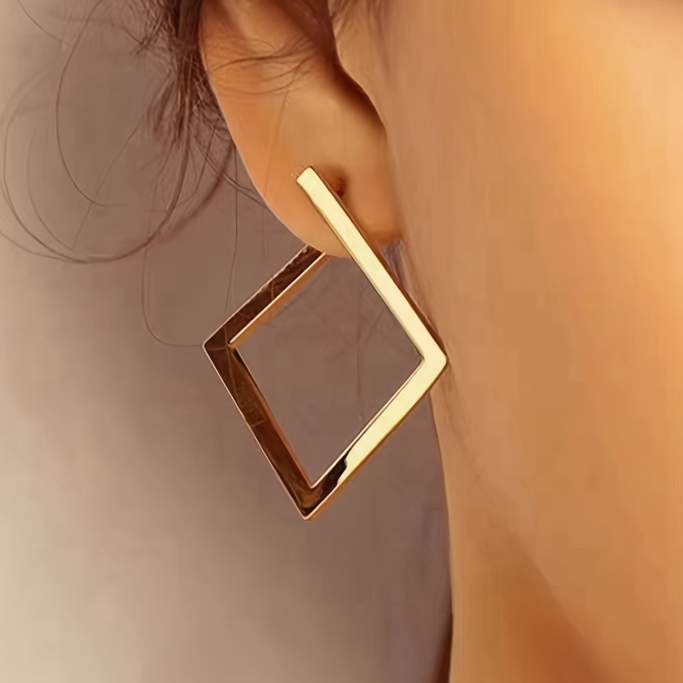 Minimalist Square Stud Earrings