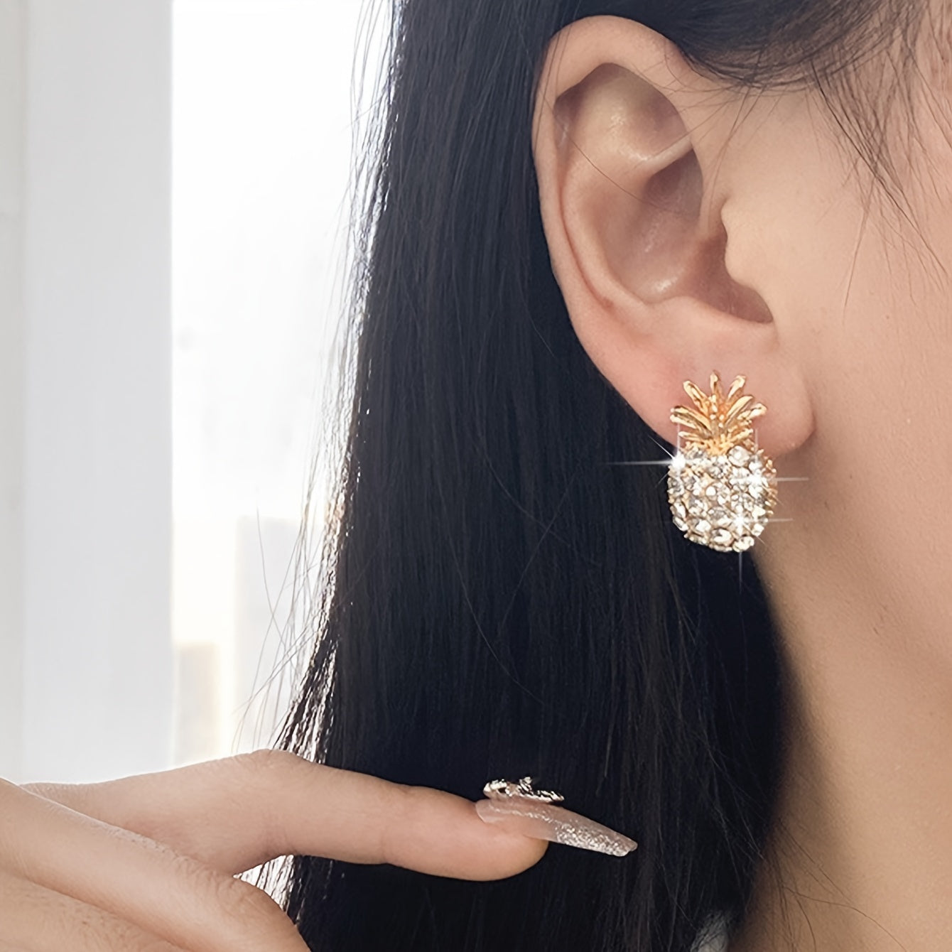 Luxury Pineapple Stud Earrings