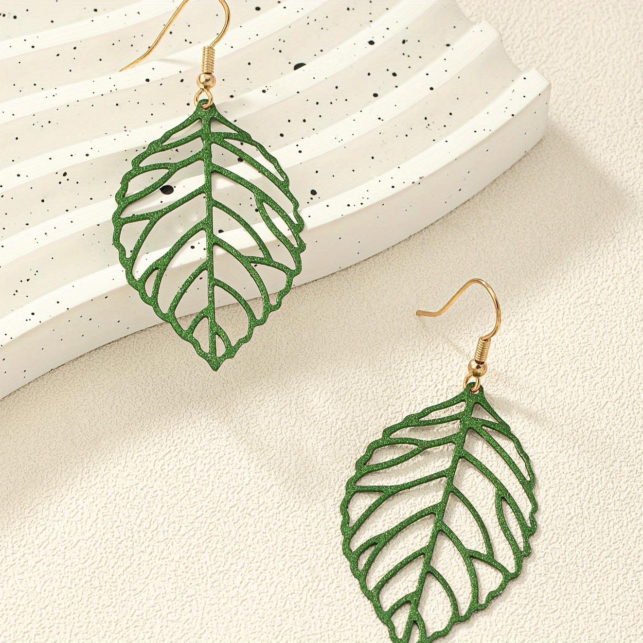 Elegant Leaf Drop Earrings